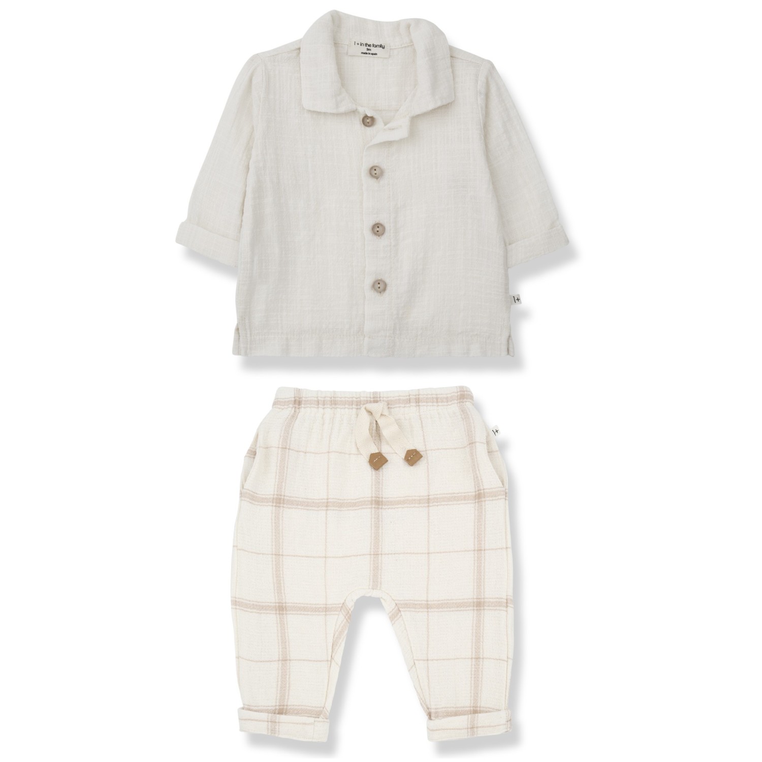 Ernest Shirt & Icaro Pant | Beige/Off White