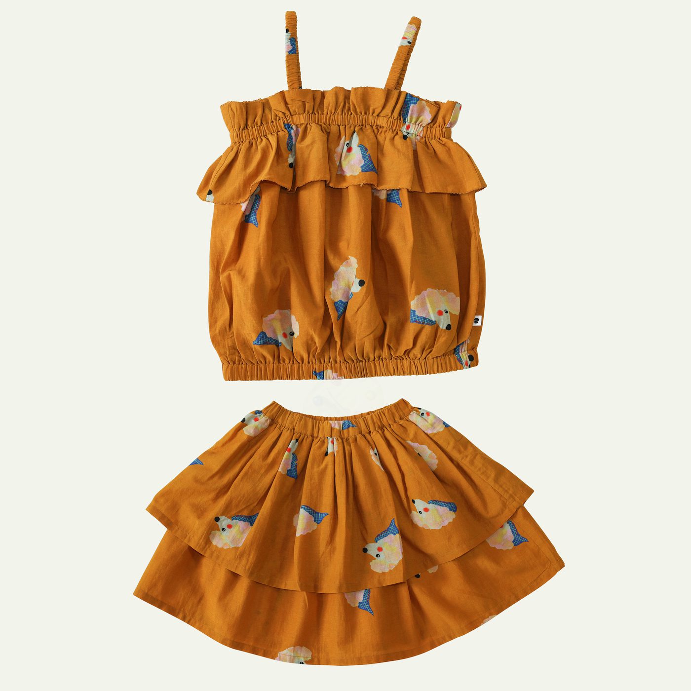 Preppy Poodle Top & Skirt