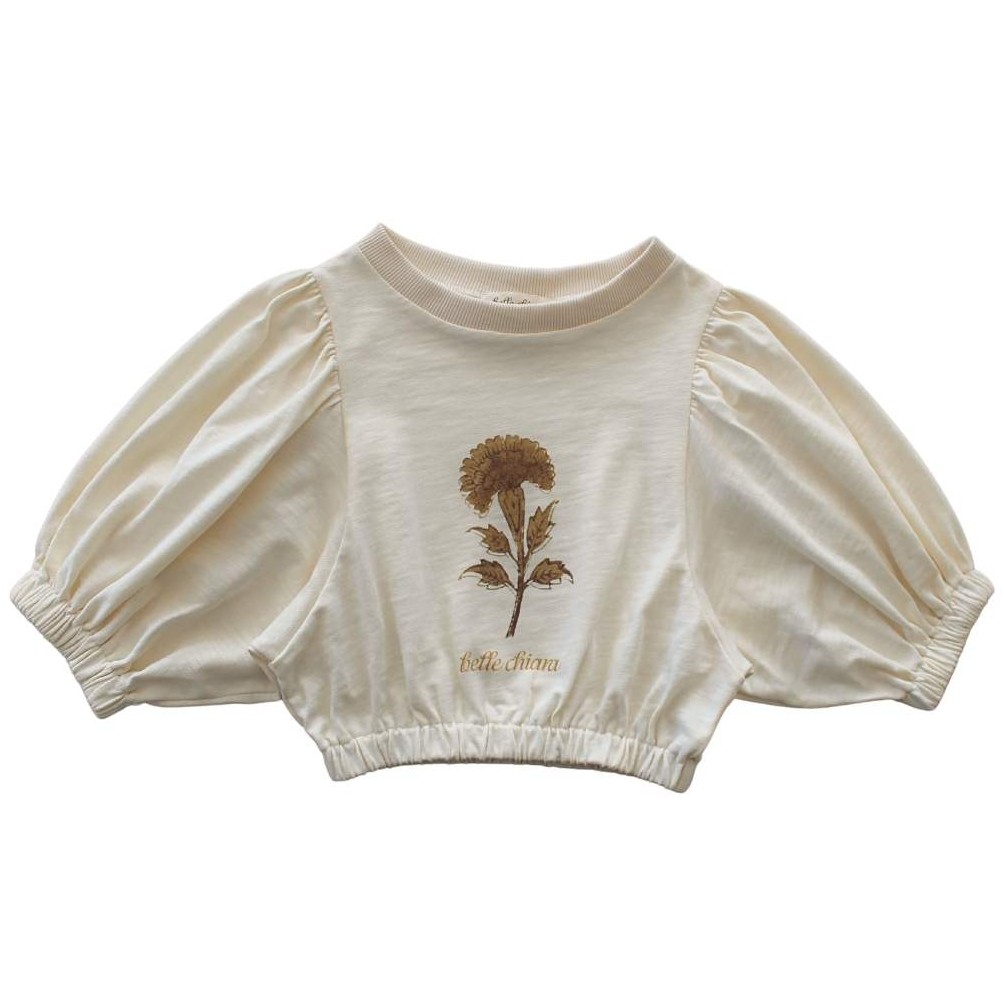 Orange Smock Skirt & Orange Flower Print Top