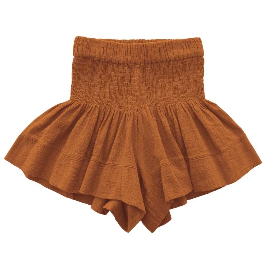 Orange Smock Skirt & Orange Flower Print Top