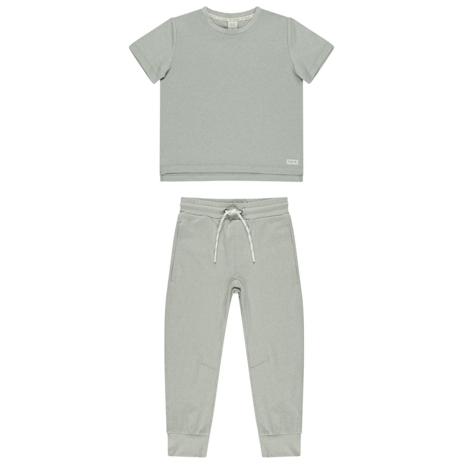 Cove Essential Tee & Century Tech Jogger | Heathered Seafoam