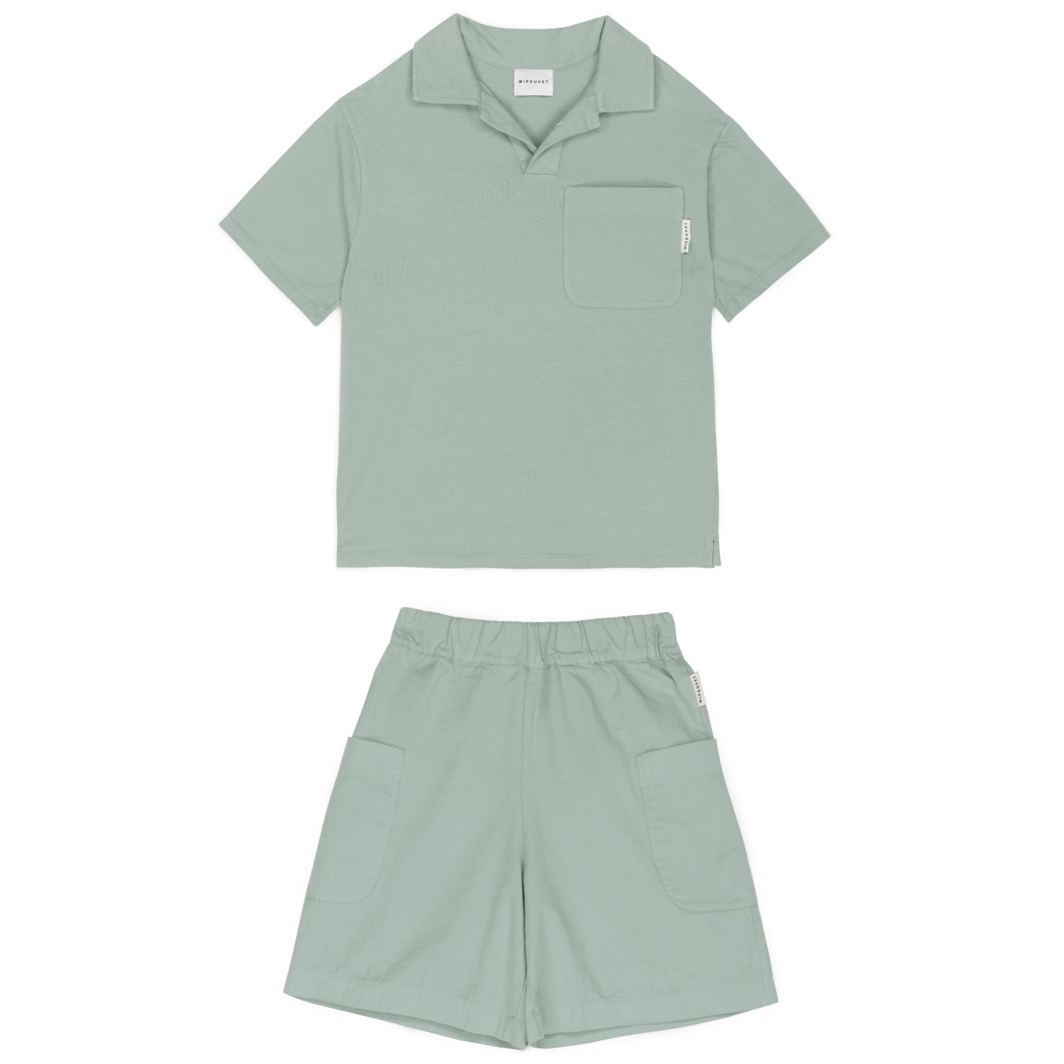 Luca Jersey Polo Shirt & Bermuda | Blue