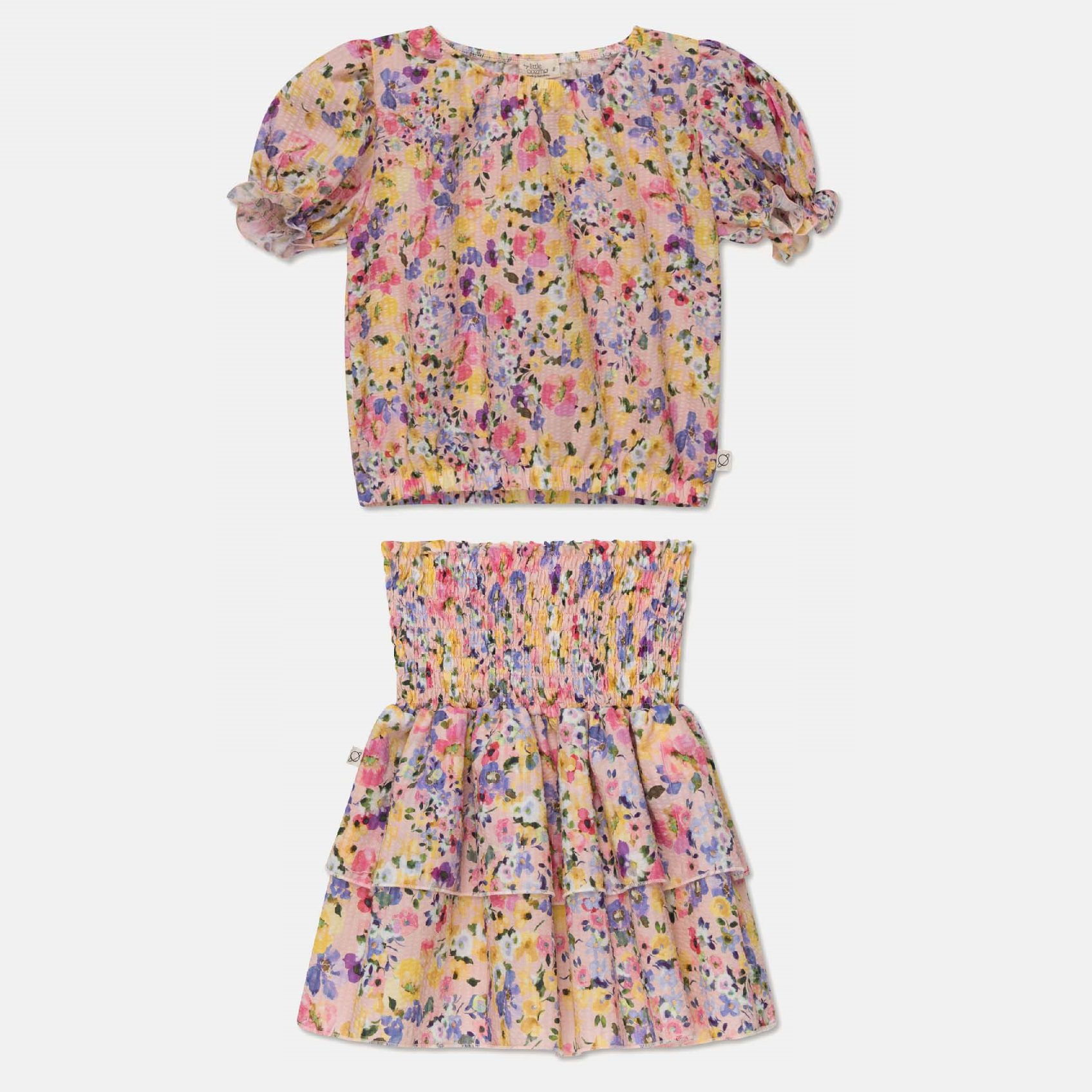 Sienna Seersucker Crop Top & Callie Seersucker Skirt