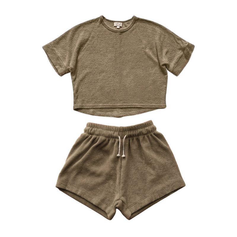The Oversized Terry Top & Terry Short | Sand