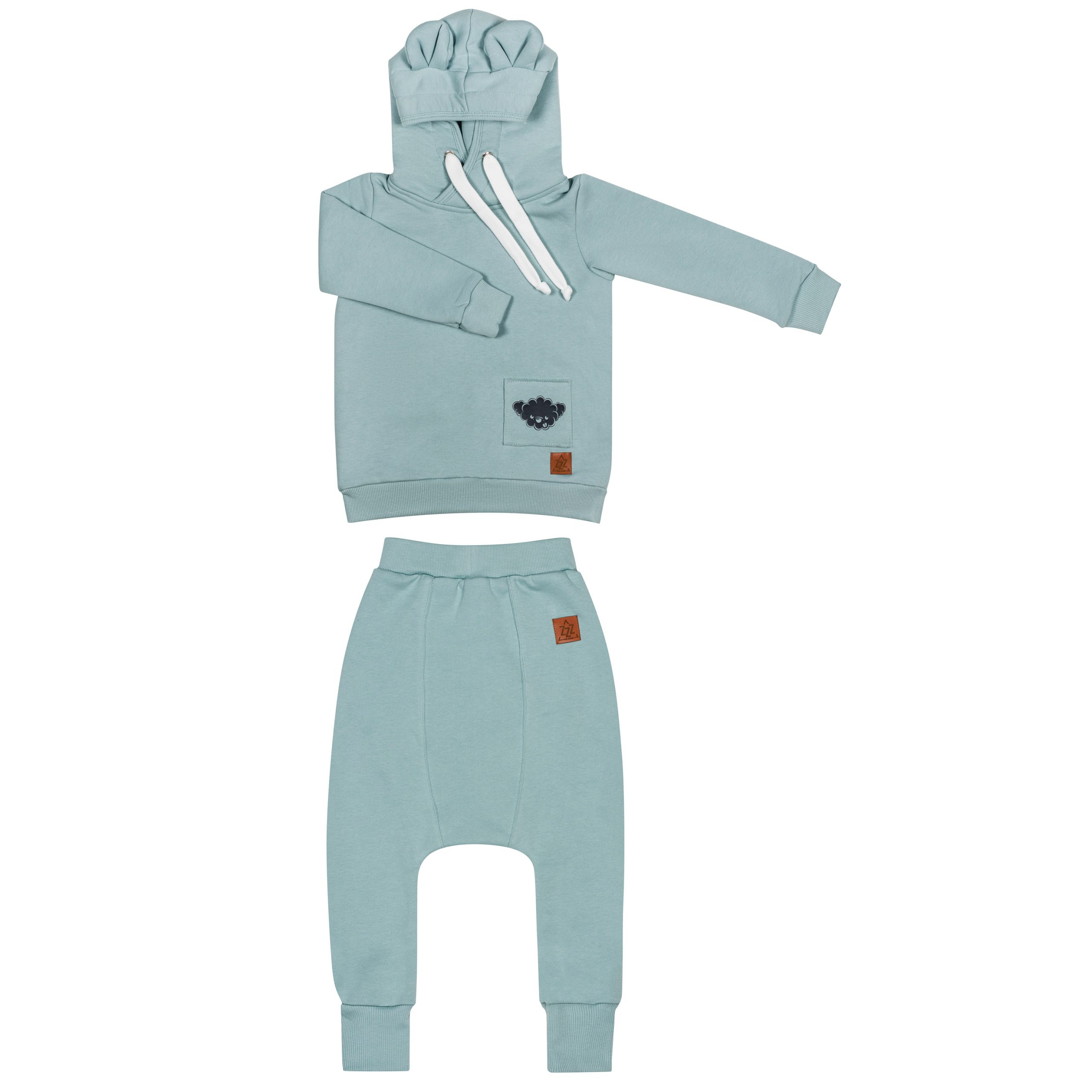 Hoodie Blouse & Teo Pants | Powdered Mint