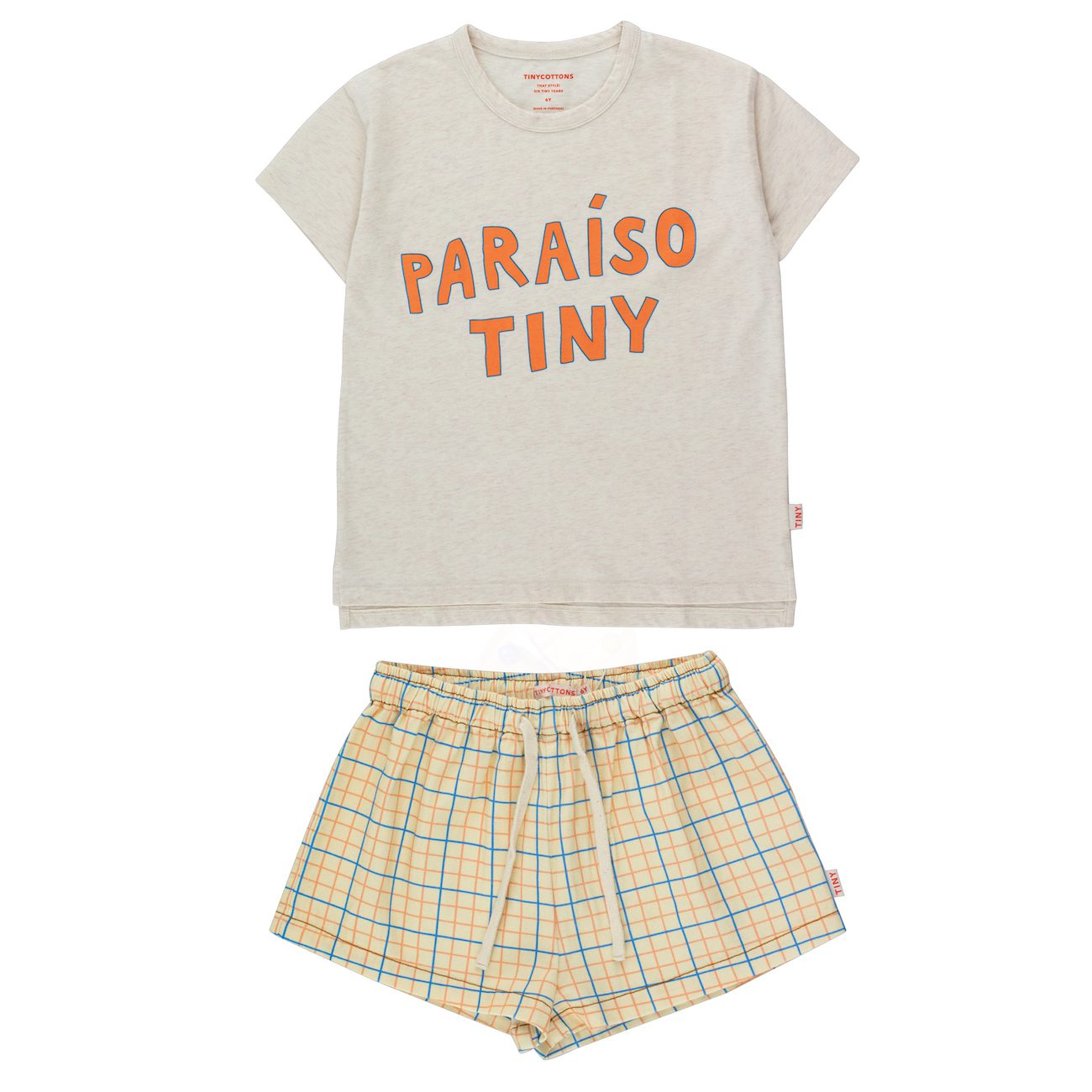 Paraiso Tiny Tee & Grid Short | Set