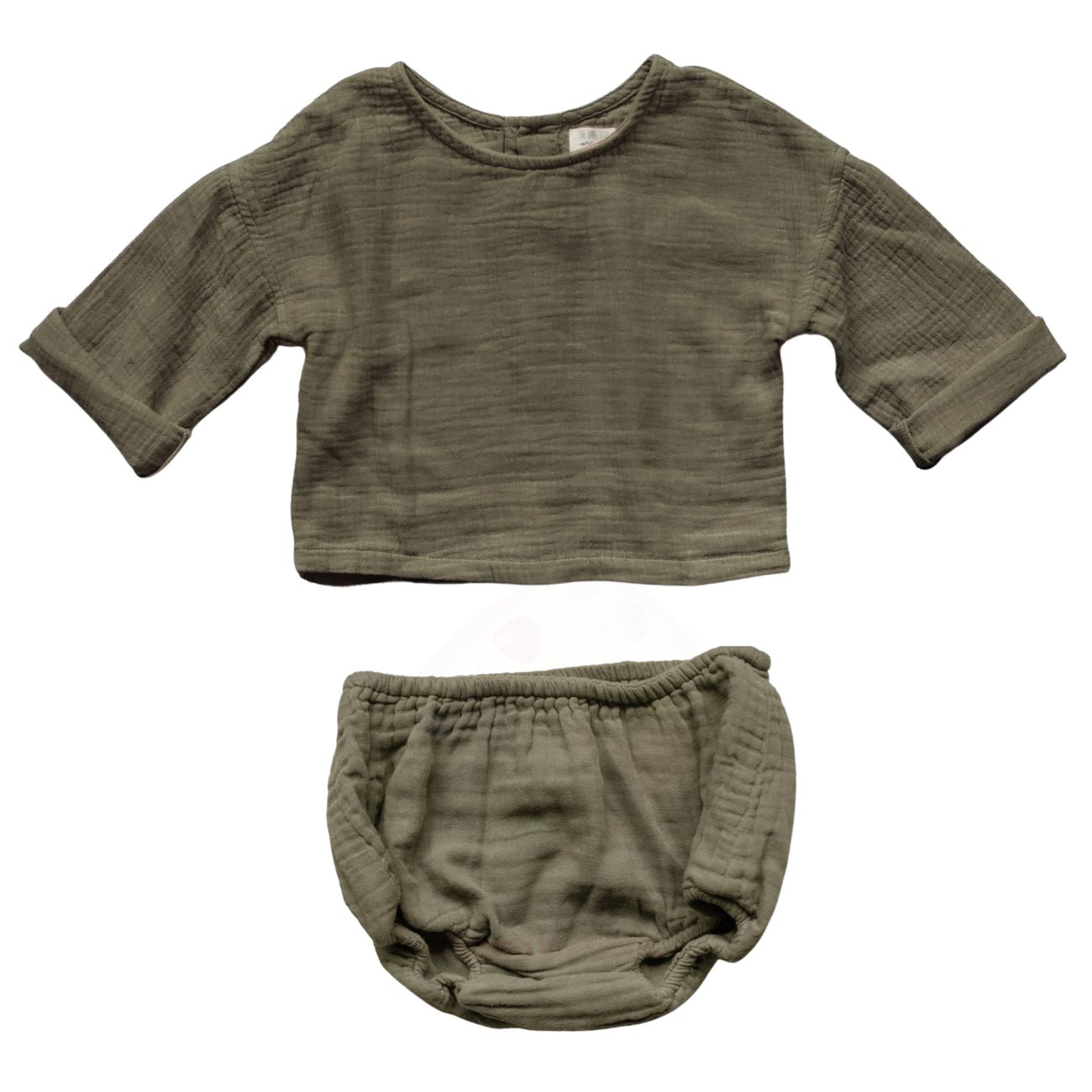 The Button Back Top & The Muslin Bloomer | Sage