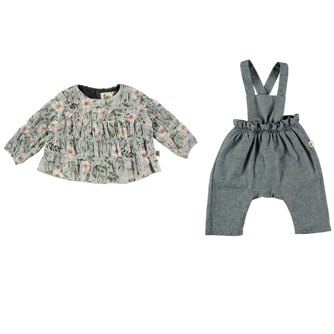 Bib Pants & Blouse
