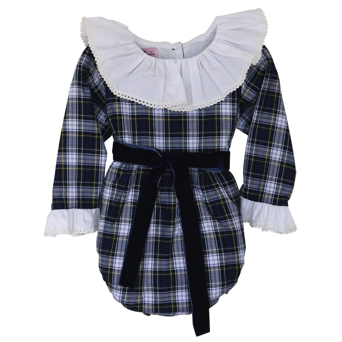 Blue & Green Tartan Romper