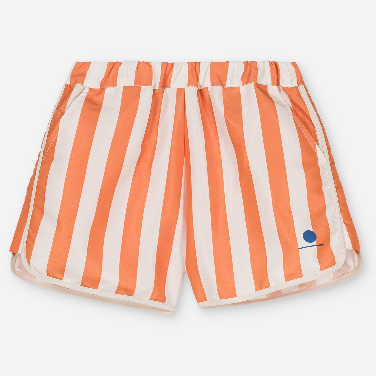 Short De Bain Carlo Orange Stripes