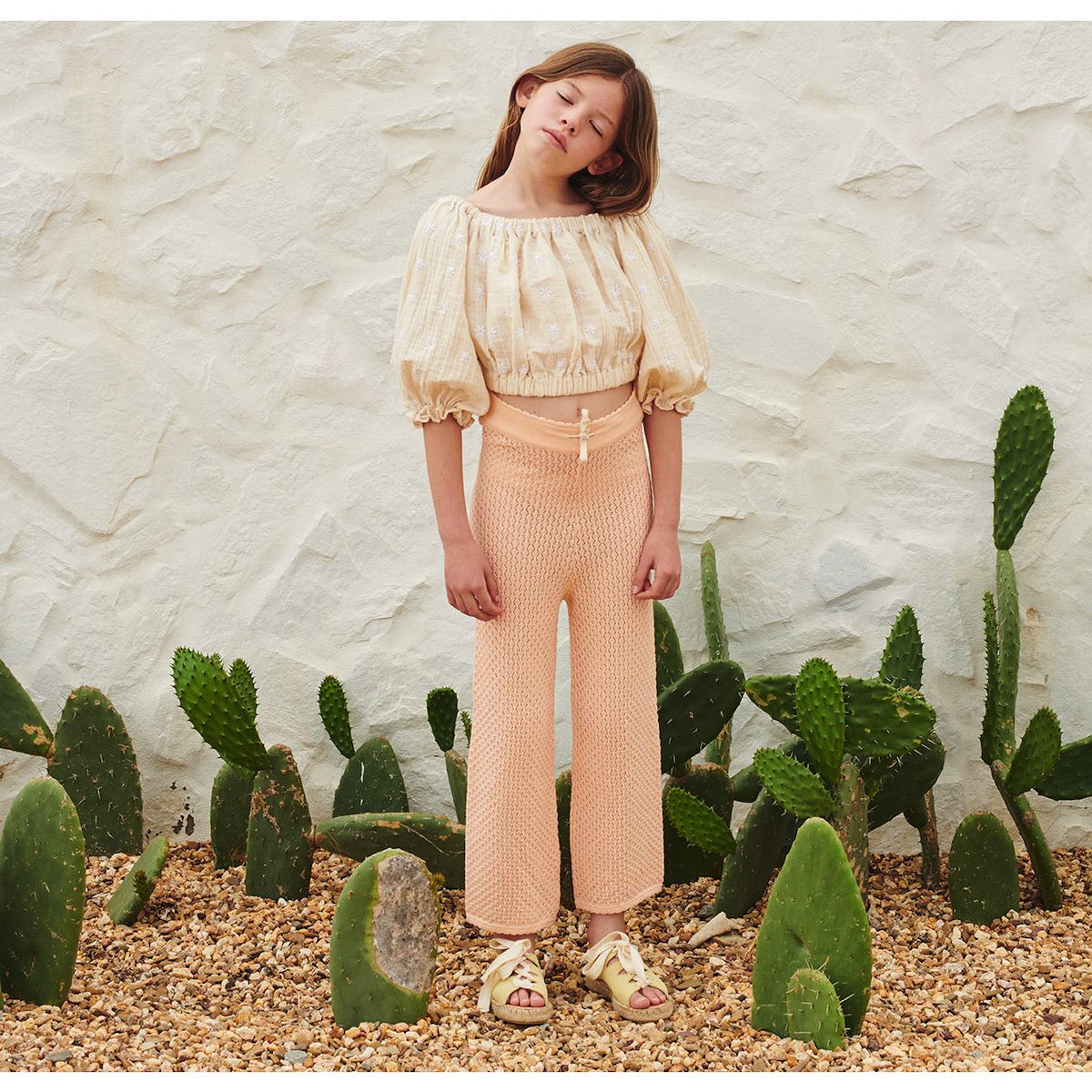 Leandra Blouse & Crochet Pants