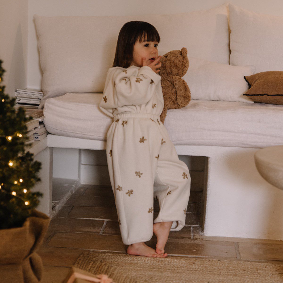 Our Polar Sweat & Porgy Polar Pants | Ecru/Gingerbread