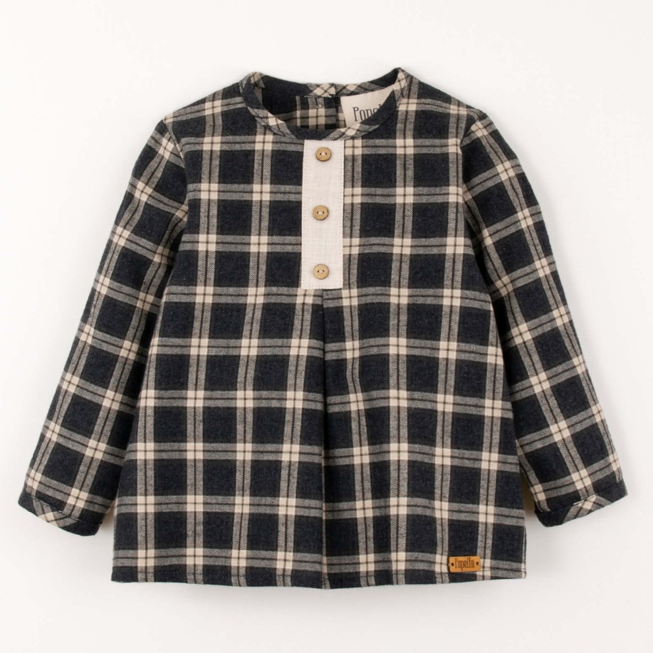 Grey Plaid Shirt & Beige Velvet Shorts