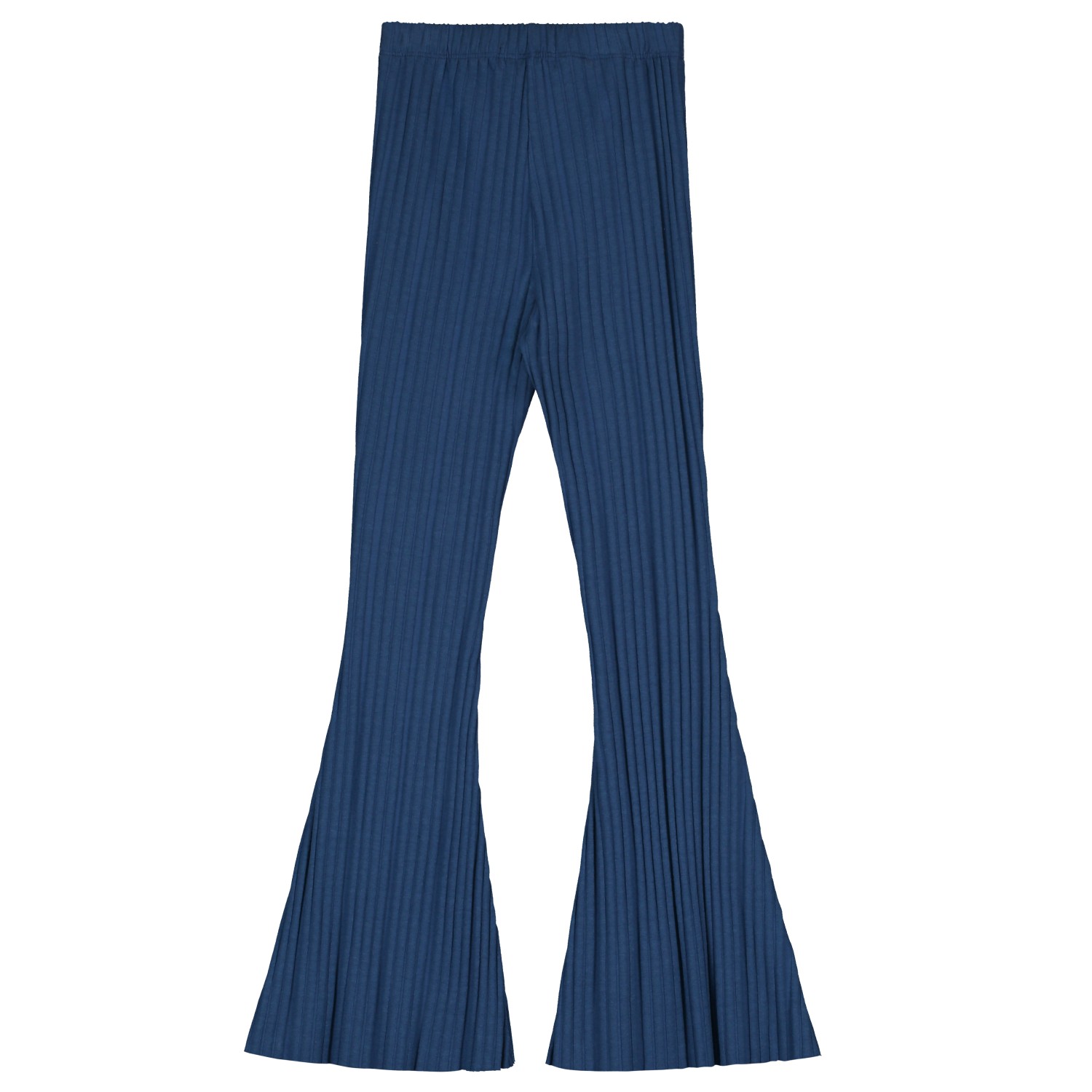 Long Sleeve Rib Top & Ultra Wide Leg Trouser