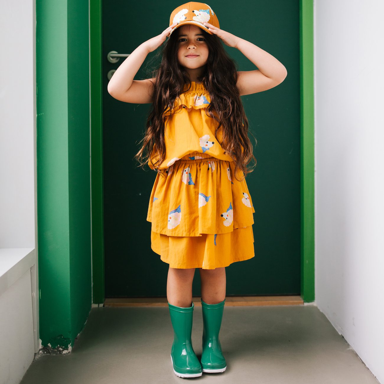 Preppy Poodle Top & Skirt