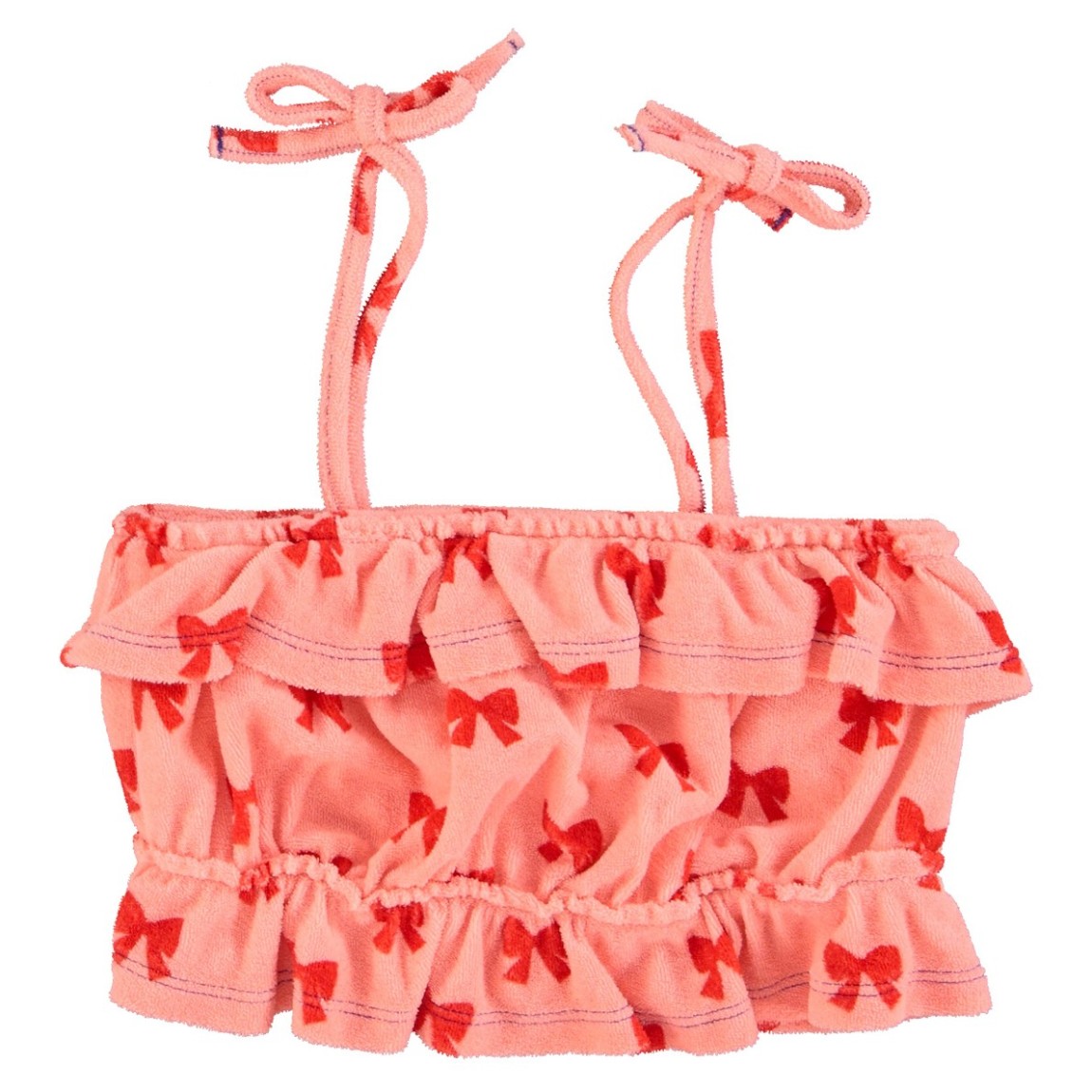 Top W/ Straps | Pink W/ Red Bows