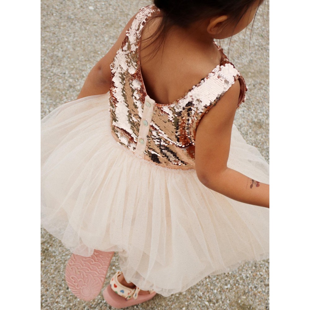 Minnuu Dress | Gold Blush