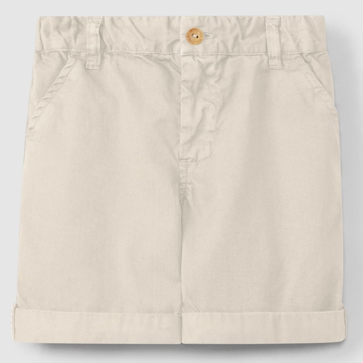 Striped Shirt W/ Pocket & Twill Shorts