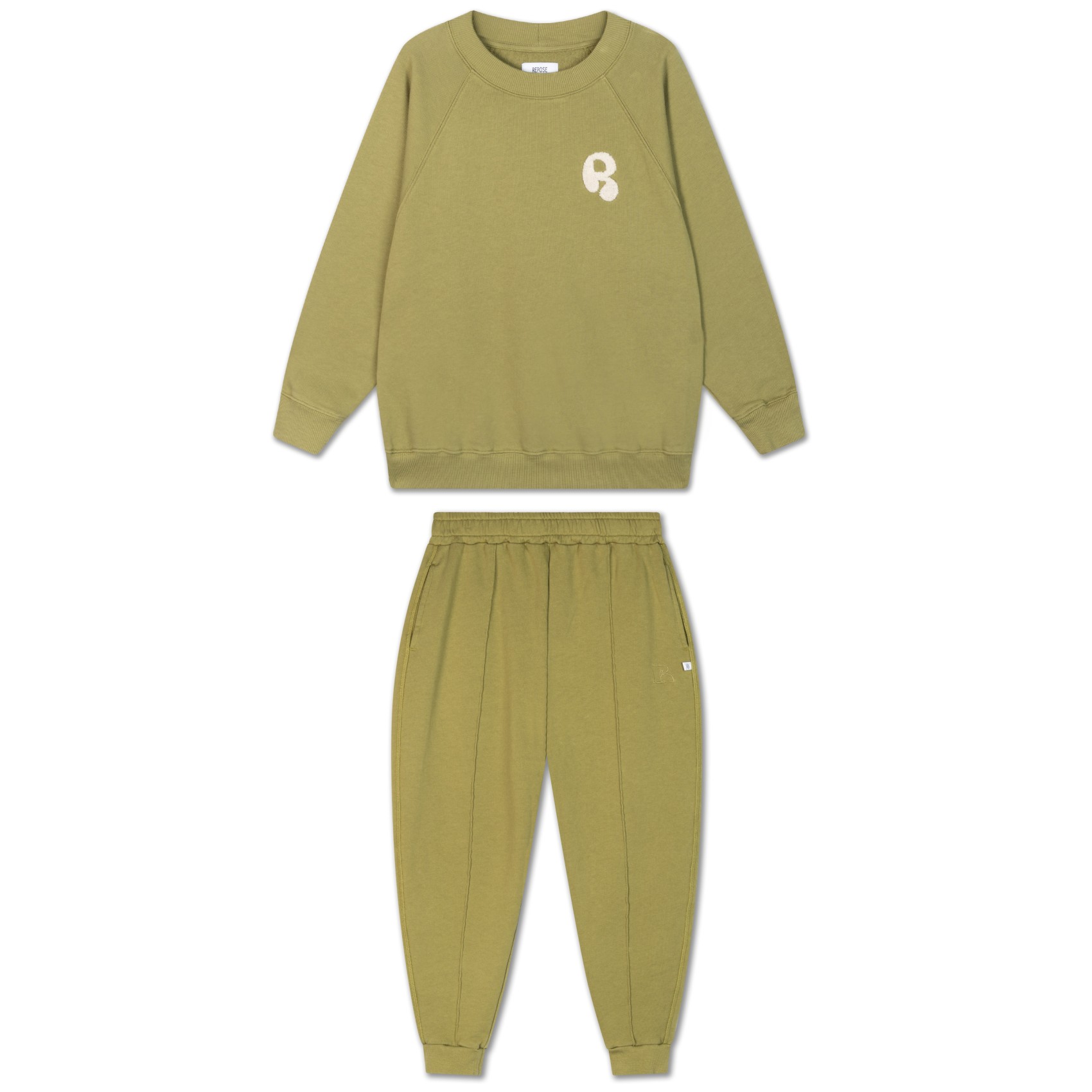 Raglan Sweater & Jogger | Green Moss